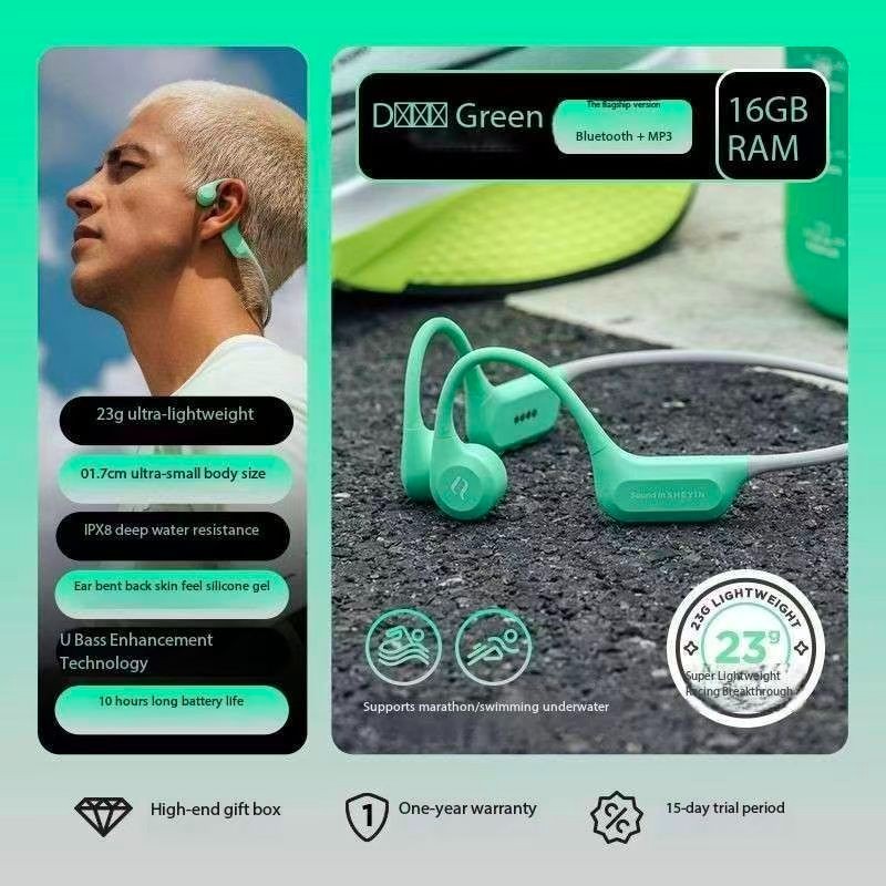 SHEYIN X7Air Bone Conduction Bluetooth Headphones with Ultra Long Battery Life