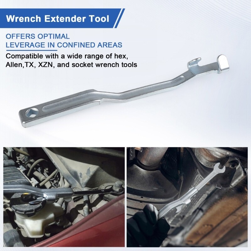 Torque Amplifiers Wrench Extension Adaptor Aluminum for Automotive Repair Tasks