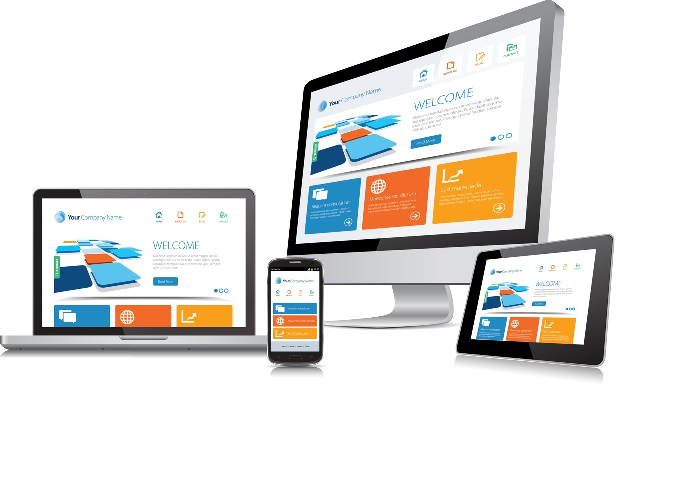 Professional Custom Web site design + Domain + Hosting WordPress Website