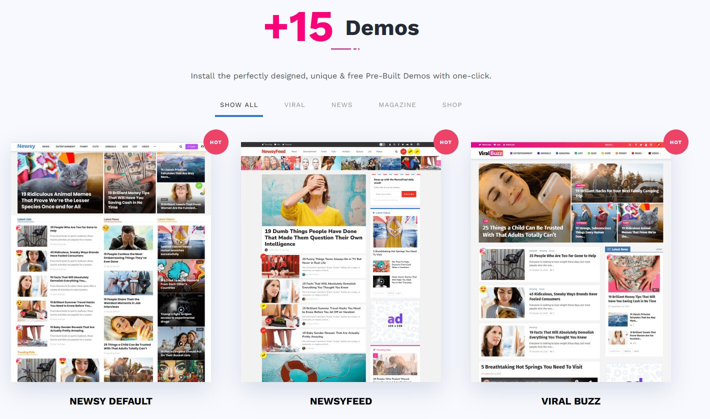 Newsy – Viral News & Magazine WordPress Theme