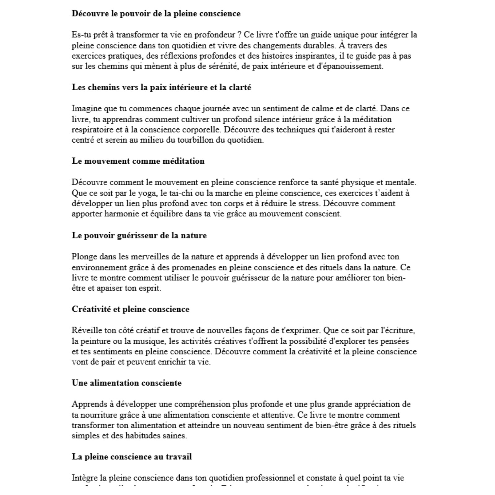 Les 9 chemins de la pleine conscience 32k mots e-book PLR exclusif