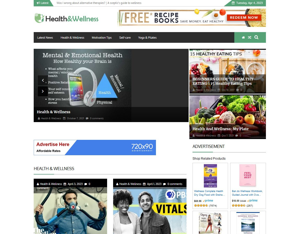 Health and Wellness Video Blog Website on AutoPilot + Free Hosting