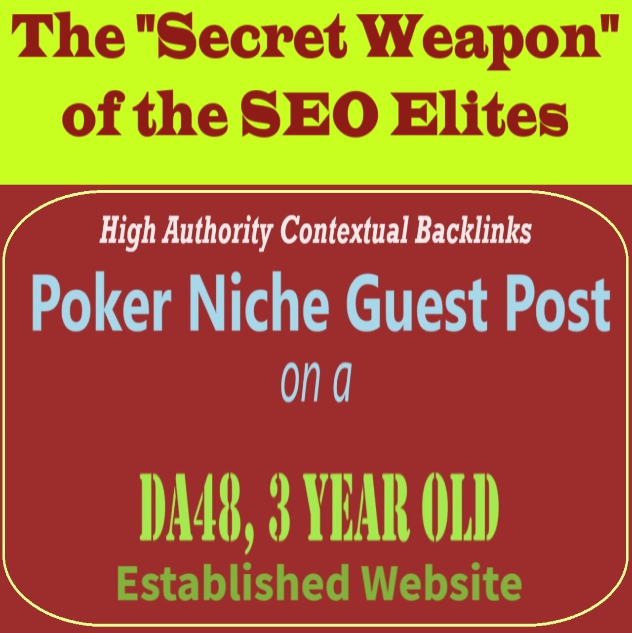 Premium SEO Guest Post on my DA40+ Poker Blog with Dofollow backlink