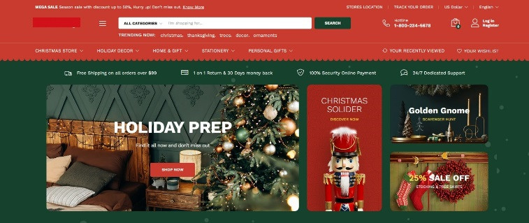 Christmas Store Website For Sale *(Be ready for the Holiday Season!)*