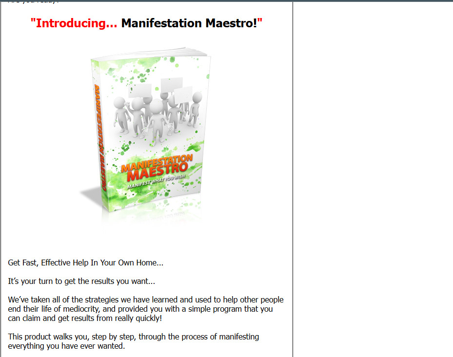 Manifestations , Guides, Website Pages & Courses Bundle w/MRR License