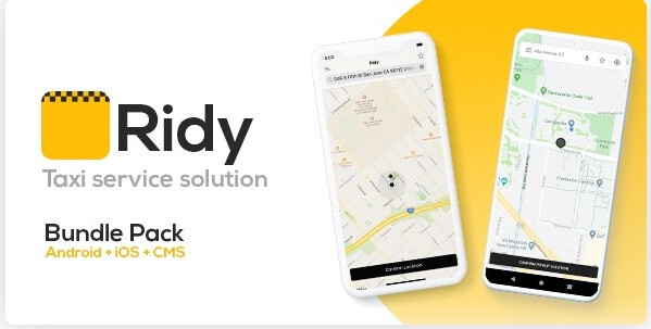 Ridy v4.1.0 – Taxi Application Android & iOS + Dashboard