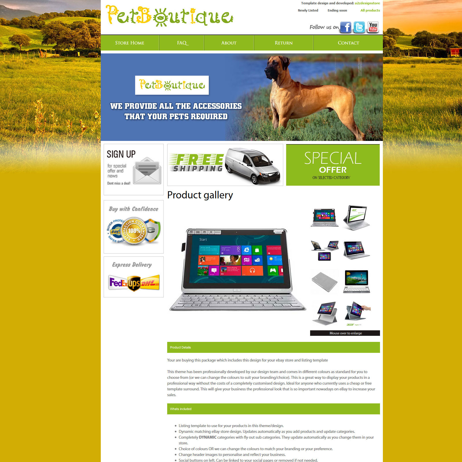 Ebay Store & Listing Template Professional Fully Custom 2024 LOGO DESIGN INCLUDE
