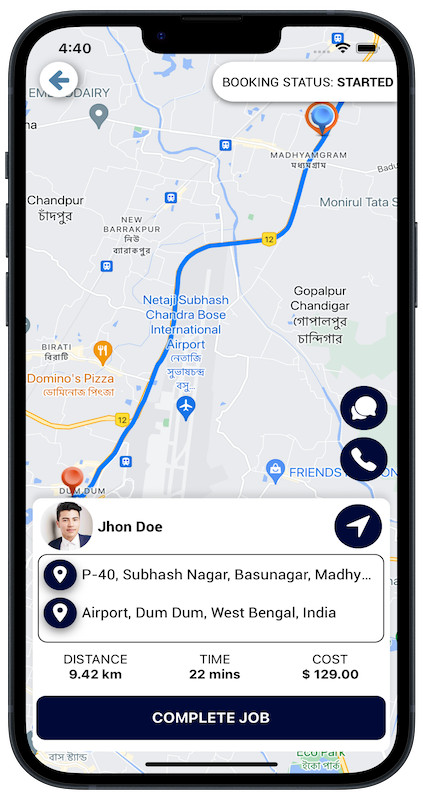 Exicore Taxi Mobile App | React Native Ride Booking Solution | Android & iOS