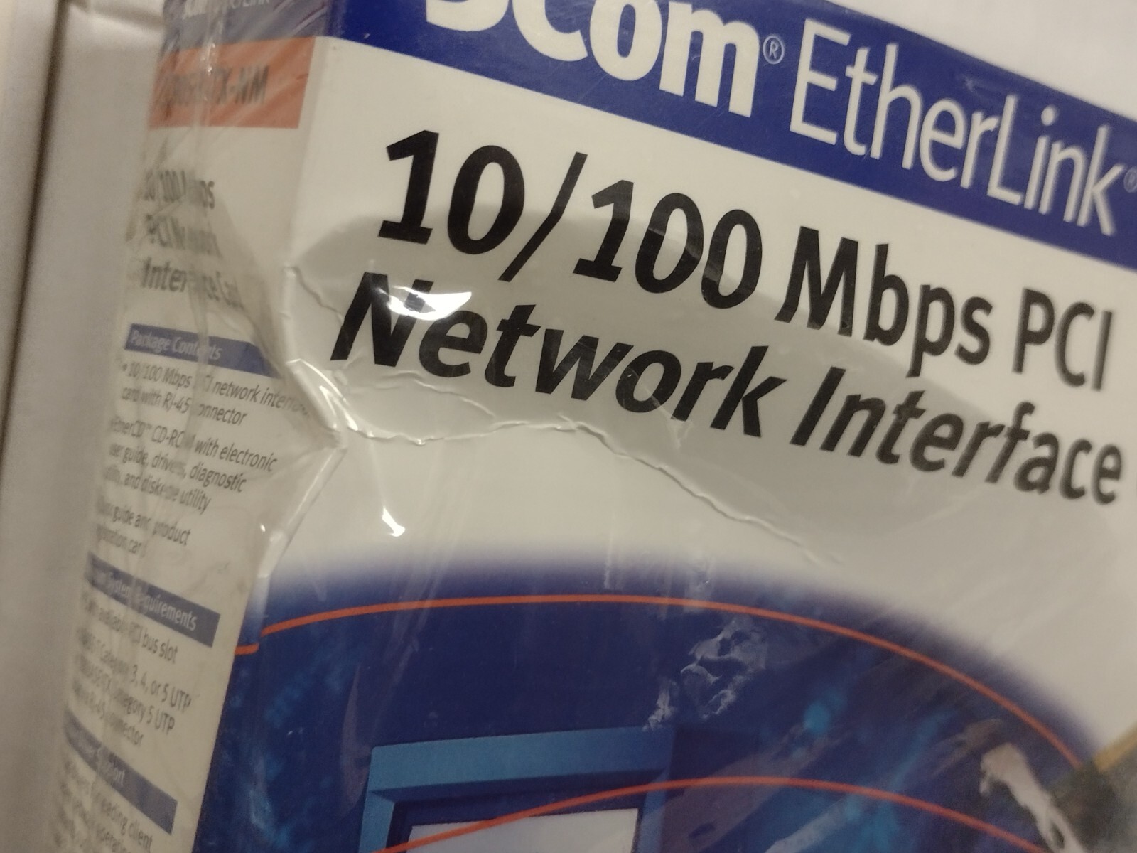 3Com EtherLink 10/100 Mbps PCI Network Interface Card 3C905B-TX-NM (New In Box)