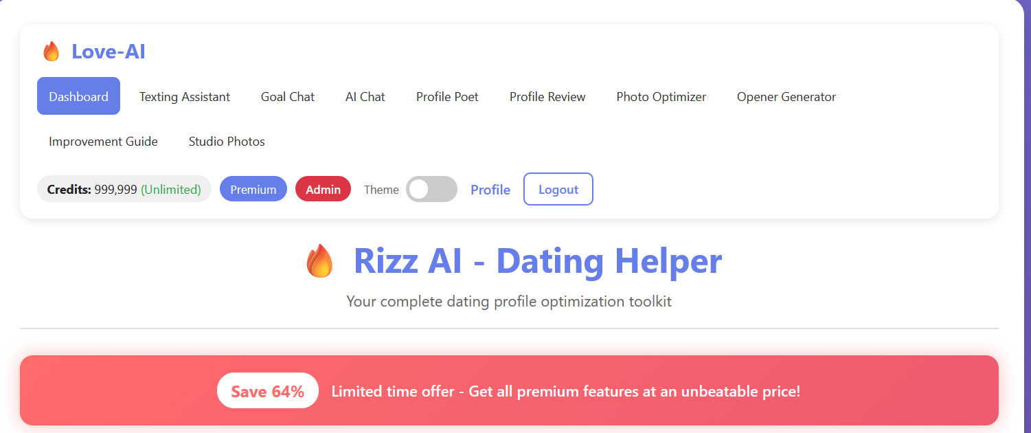 AI Dating Assistant Script (AI Chat + Goal Chat + Texting Assistant