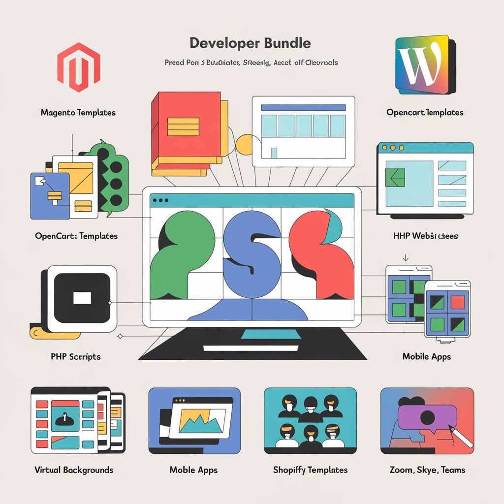 Developer Bundle | 1200+ Templates, HTML Sites, PHP Scripts, Mobile Apps, & More