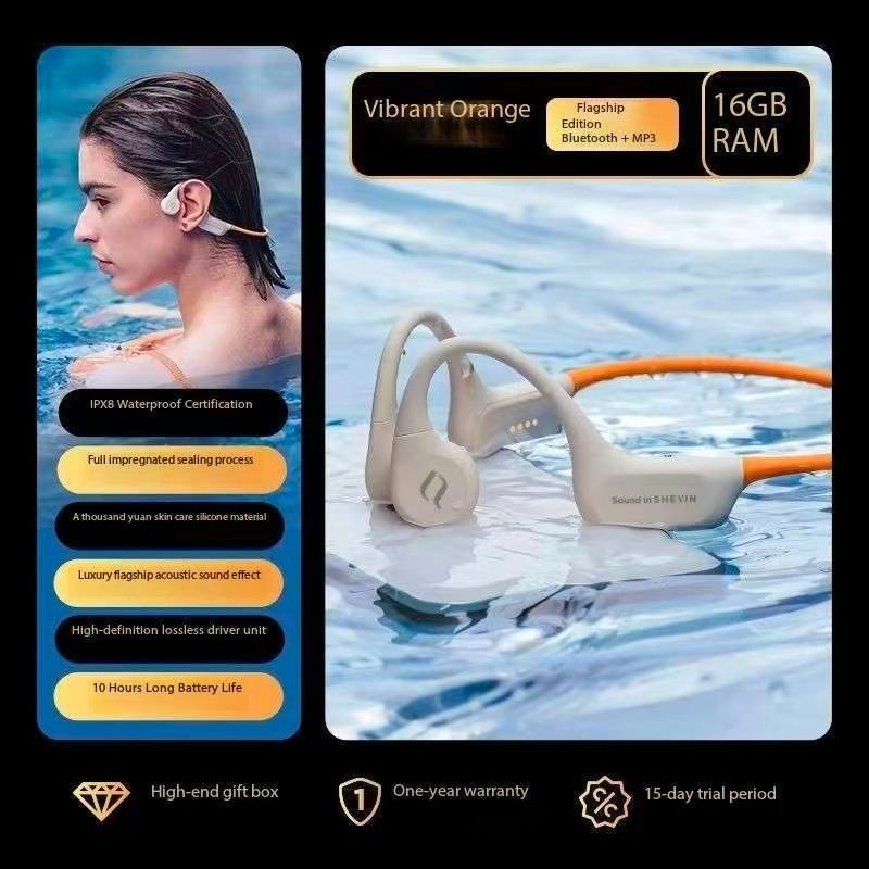 SHEYIN X7Air Bone Conduction Bluetooth Headphones with Ultra Long Battery Life