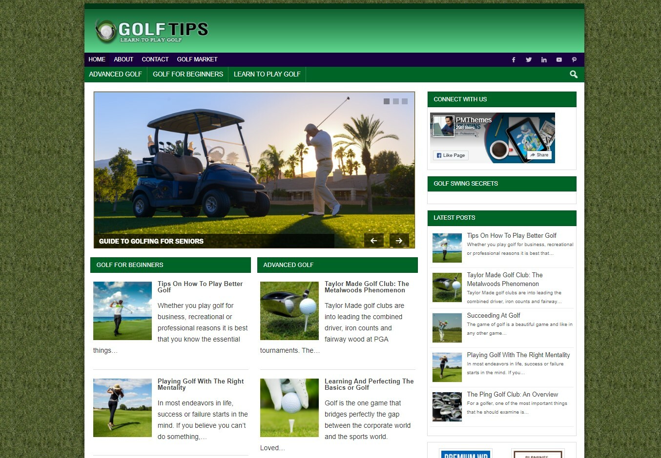 Golf Website Business for sale – Work From Home Online Business