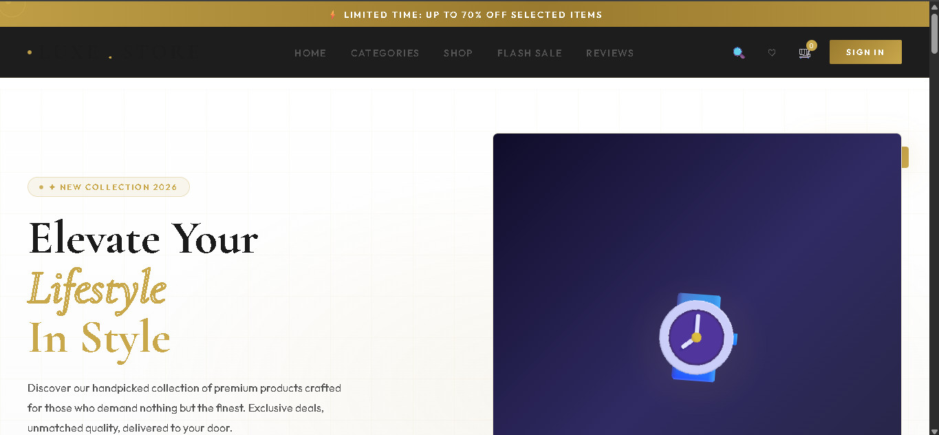 Responsive Ecommerce Dropshipping Store With Modern Design (Light Theme)