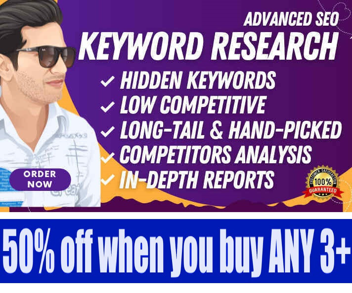 Research 100 most profitable keywords for your site (Mandatory Pre-SEO Service)