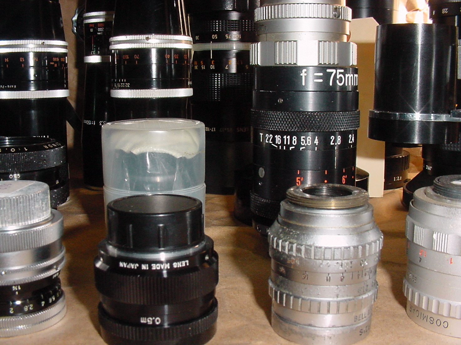 Lens lot CINE C MOUNT for Bolex Digi Black Magic, ADAPT2 MFT, NEX, N1 MAKE OFFER