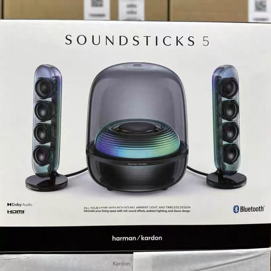 NEW Harman Kardon SoundSticks 5 Wireless Bluetooth Speaker 5.4 RGB
