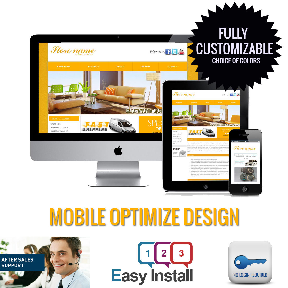 Professional eBay Design Listing Template and Store Layout Theme 2021