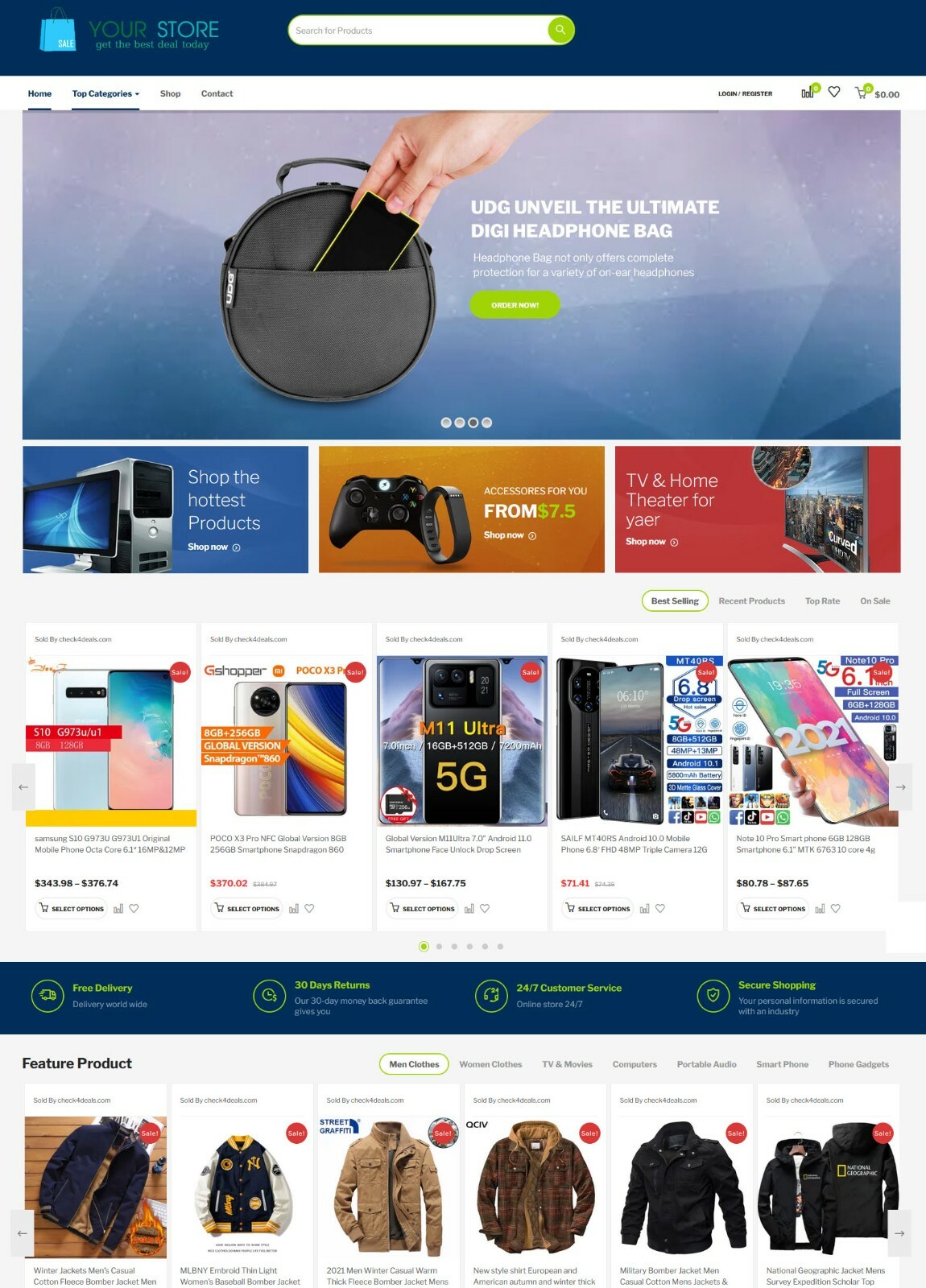 Drop Shipping, Multivendor and Affiliate Website Online store + Free Hosting