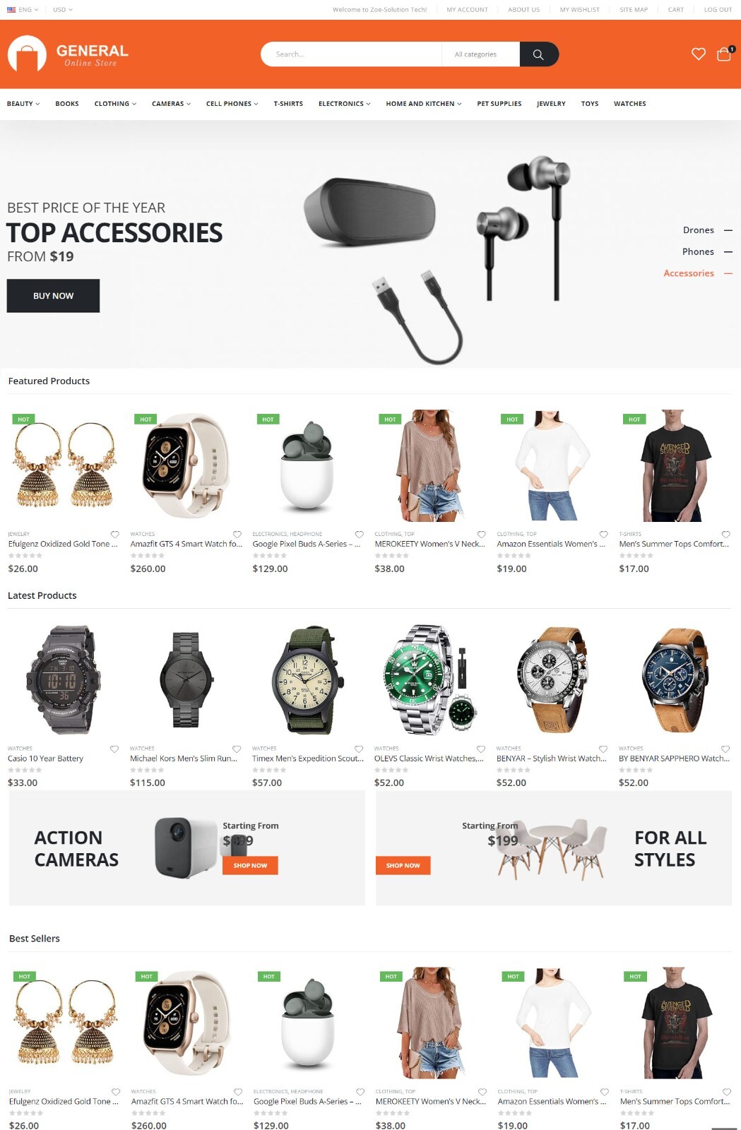 Amazon, eBay Affiliate Aliexpress Dropship Website + conversion
