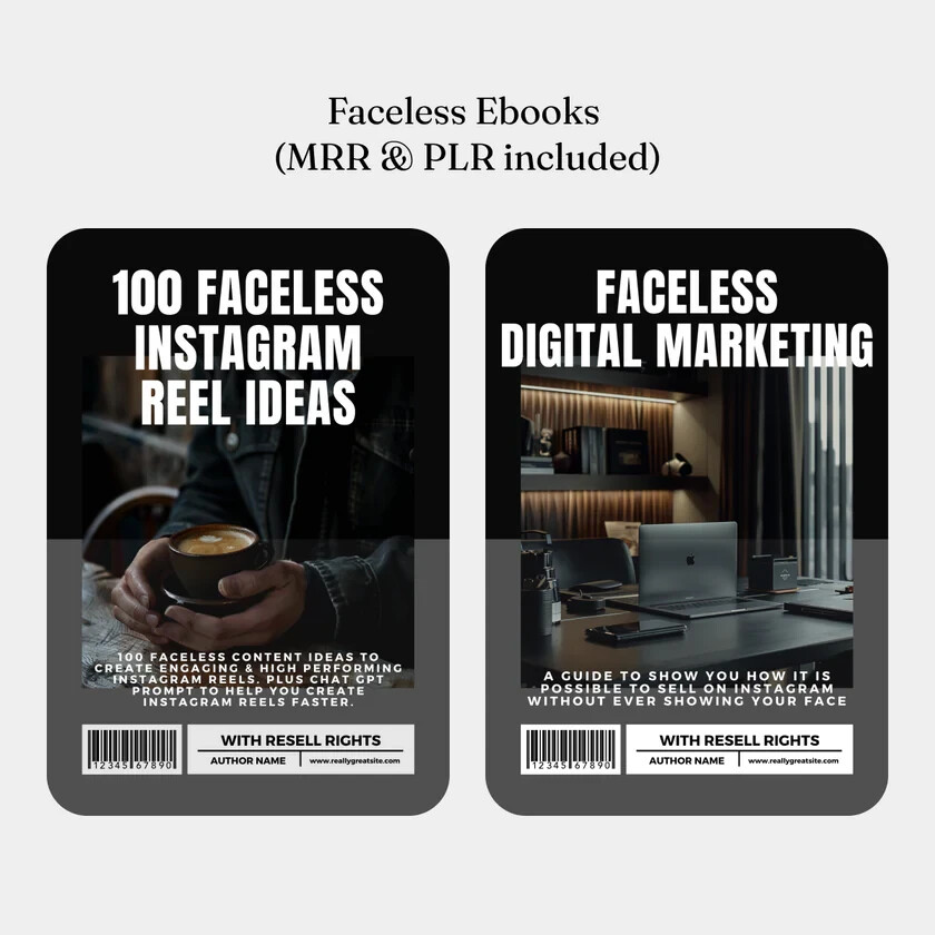 Ultimate Men Faceless Digital Mega Marketing Bundle with MRR & PLR – 75+ Reels