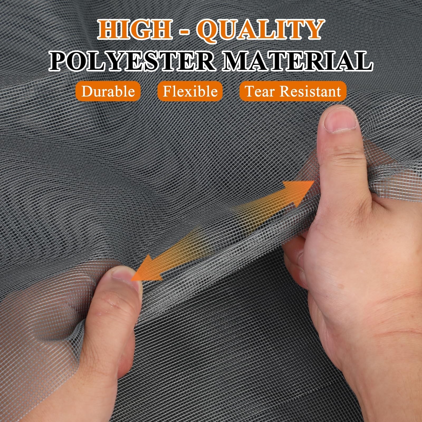 MAGZO Window&Door Screen Replacement Kit, 86″ W x 196″ L, with Retainer Splin…
