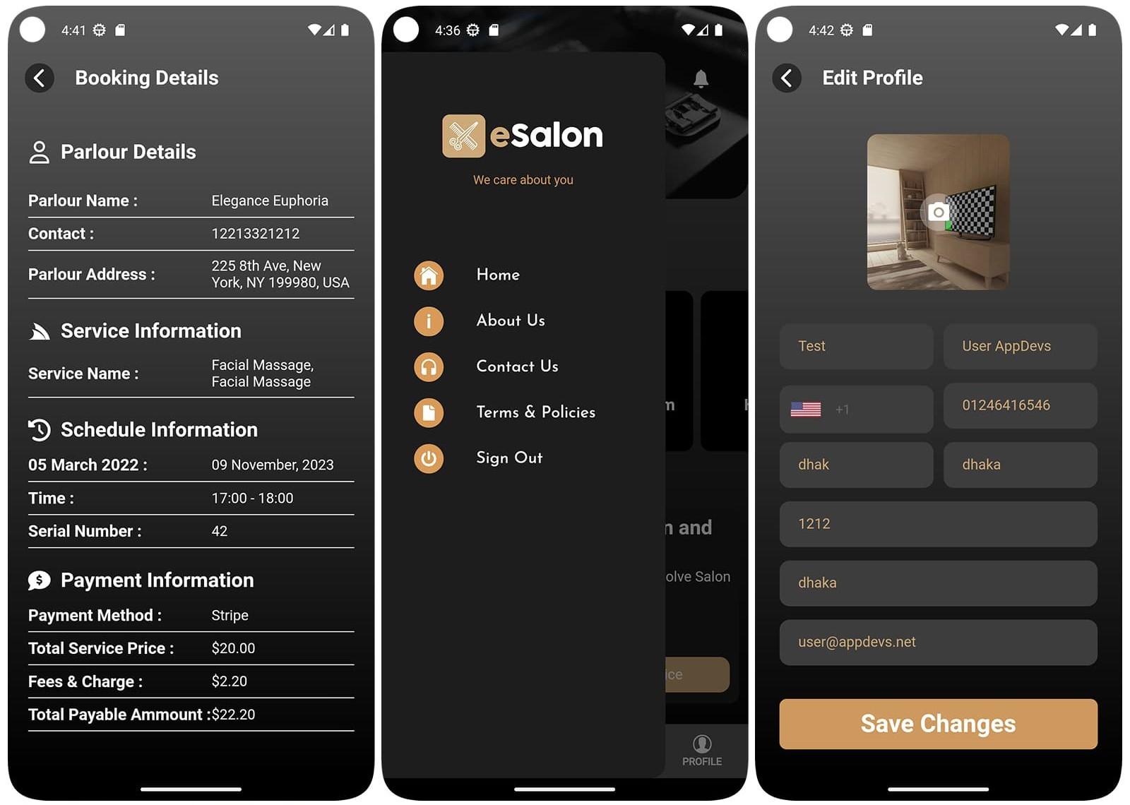 SalonPoint – Salon & Parlour Booking Full Solution Flutter App | Android + iOS