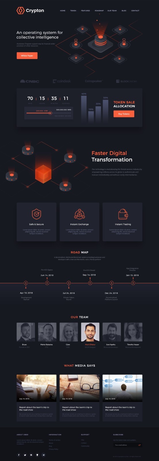 Premium Landing Page Themes Templates For Figma, Sketch, XD, PSD & More