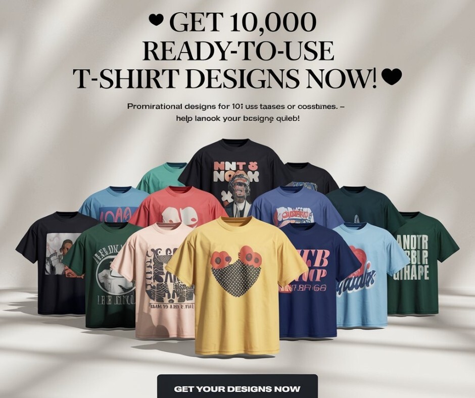 T-shirt Designs -Unlock 10,000 Premium – Affordable & Ready to Print