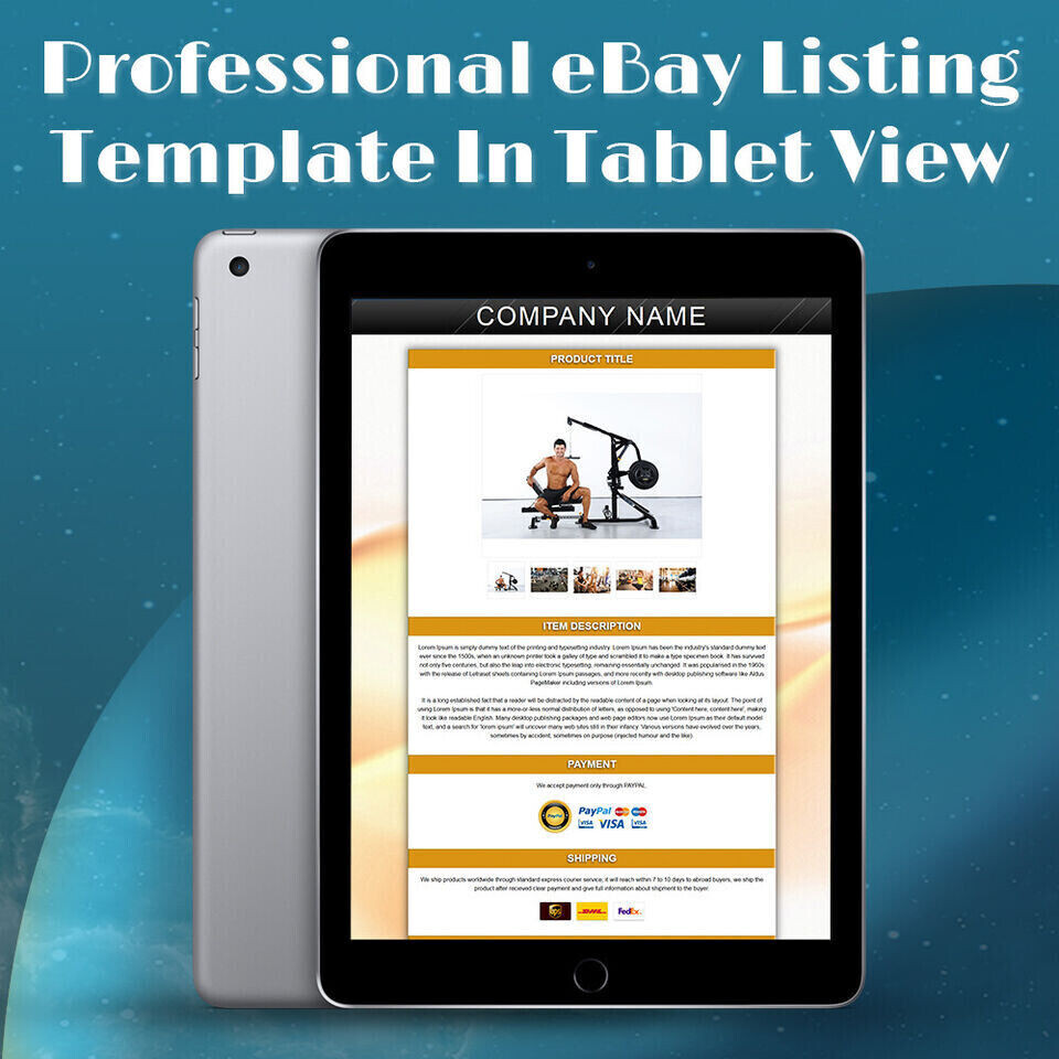 Ebay Templates for Health and Fitness Product Listing