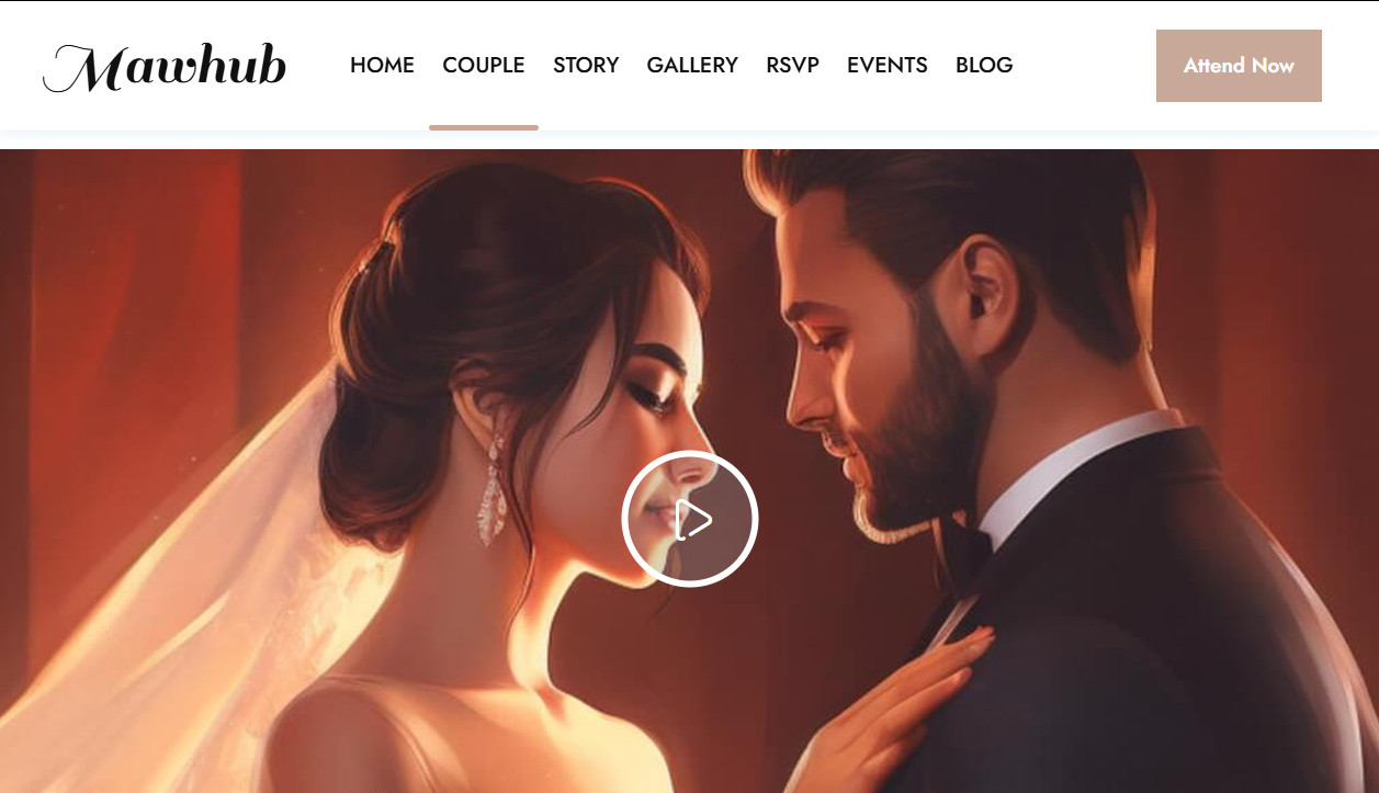 Rustic Wedding Invite / RSVP Website – Ready to Run + 1-Year Domain and Hosting