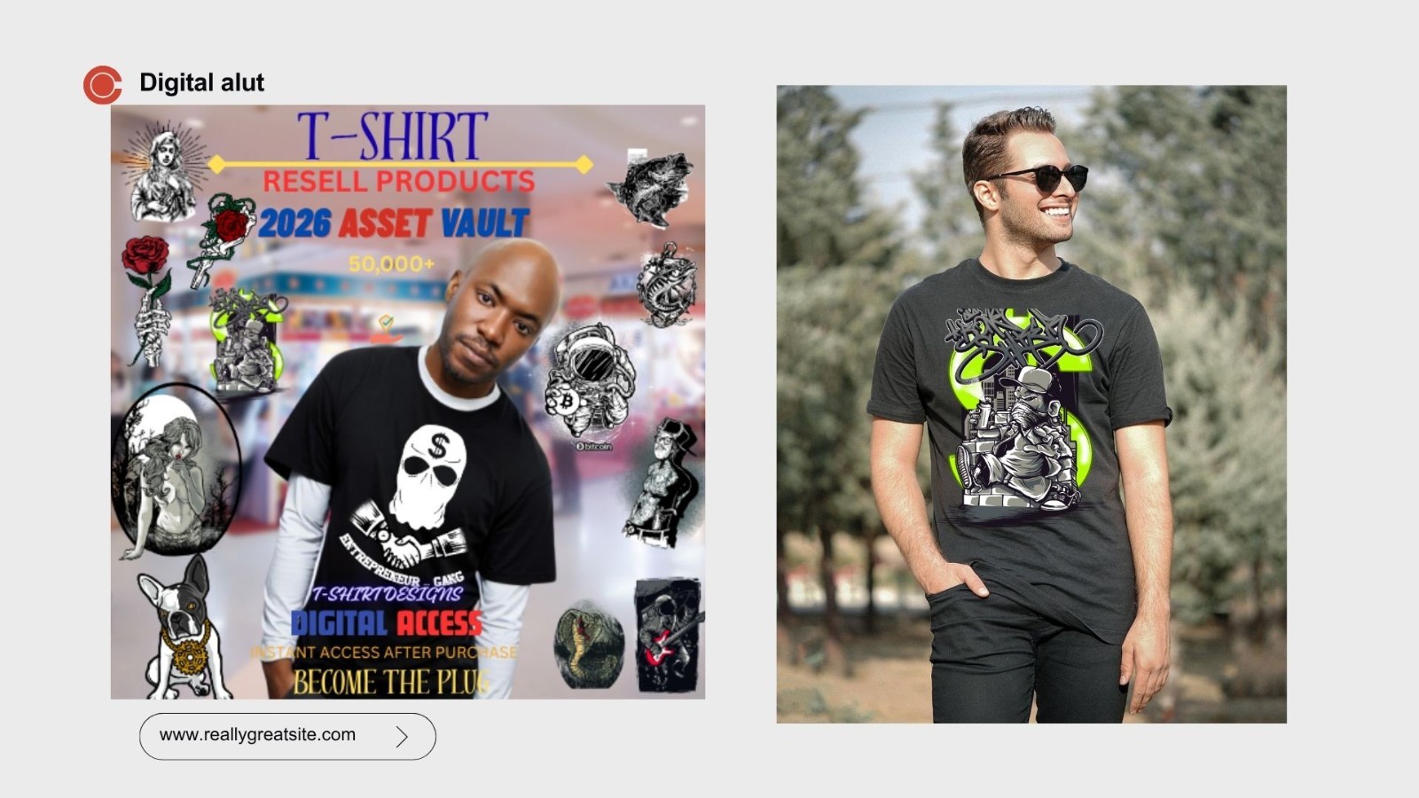 ⭐⭐50,000 Unique T-Shirt Designs | High-Quality Graphics for Print-on-Dem (PLR)⭐⭐