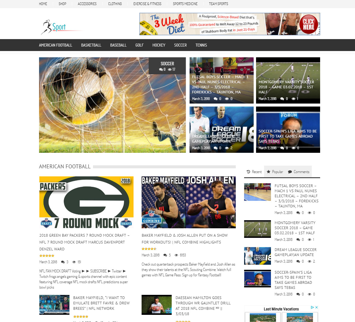 🥇 Top Daily Sports News Website Script – WordPress, Autopilot, Google Adsense