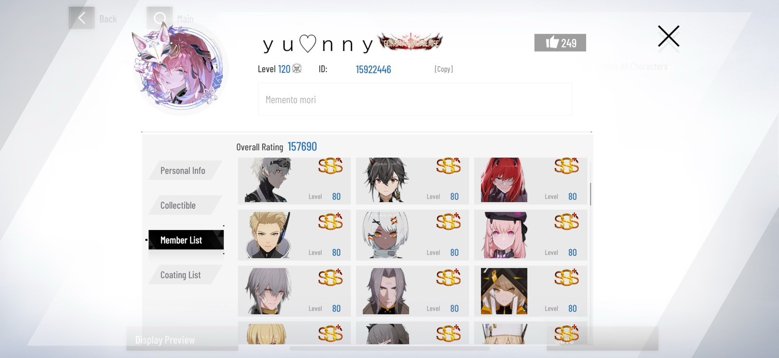 PUNISHING GRAY RAVEN GL | Premium Account Dolphin | End Game | Rank 120+ Meta