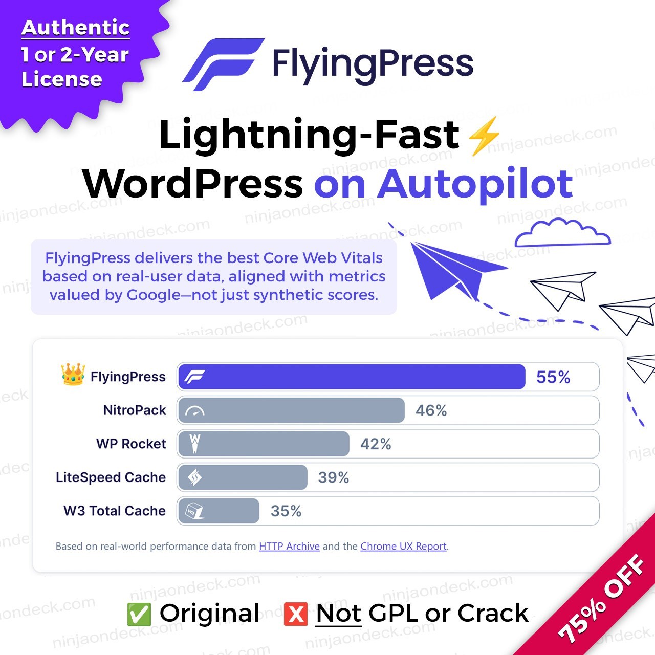 🥷 FlyingPress Official License ‒ 1-Year / 2-Year