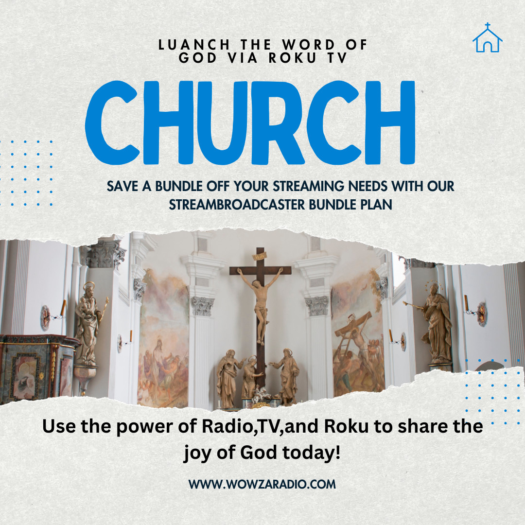 GospelStream Web Suite: Radio/TV/Roku Website + 1 Free Month Hosting New