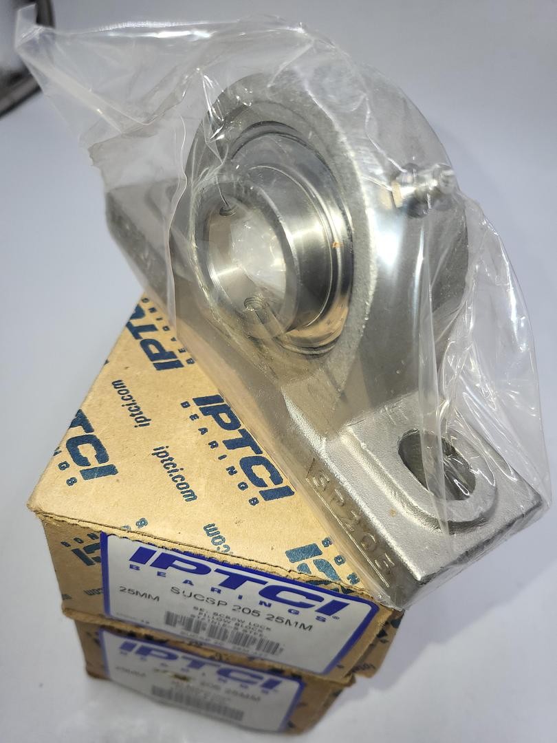 IPTCI stainless bearings SUCSP 205 25MM set screw lock pillow block *NEW*