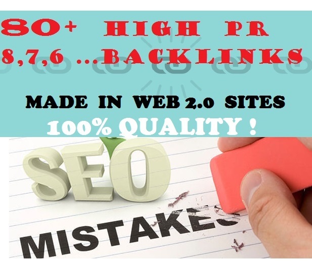 Rank in Google , 80 High Pr Links, Dofollow PR8 , PR9 , ALL NICHES ALLOWED !