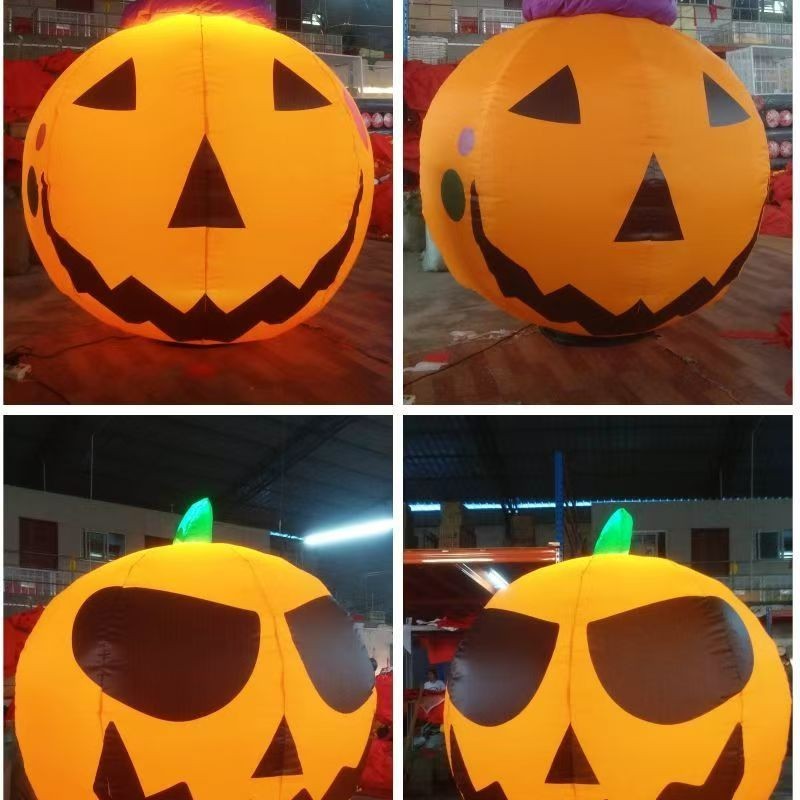 Custom Halloween Inflatable Eyeball Pumpkin and Arch