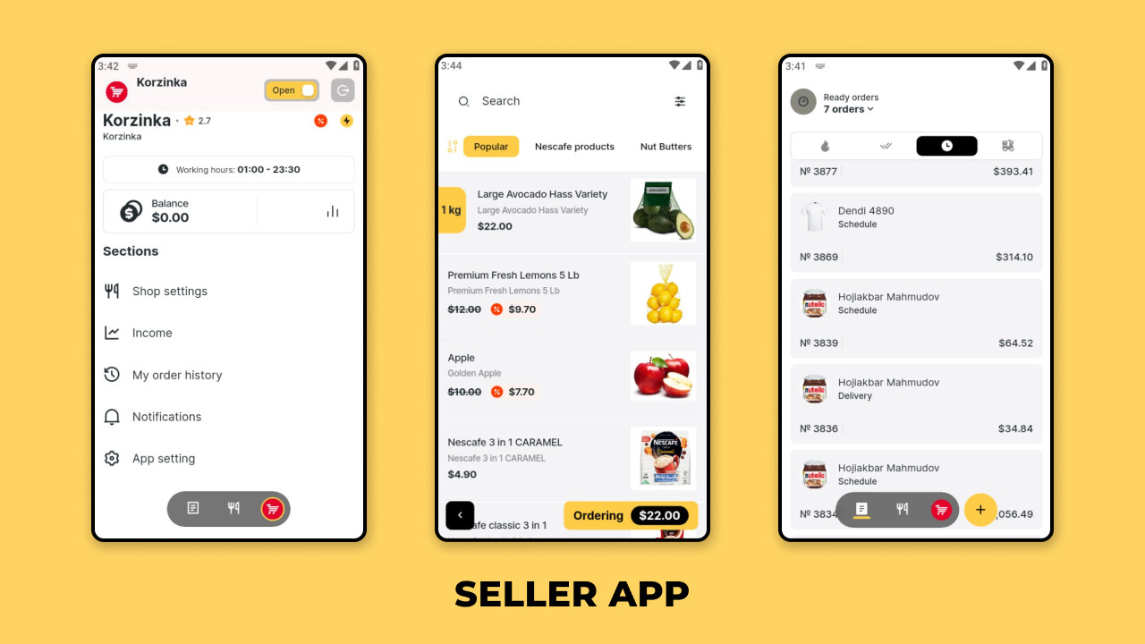 FreshBasket – Grocery Multi-Vendor Flutter eCommerce Platform | Web + Apps + iOS