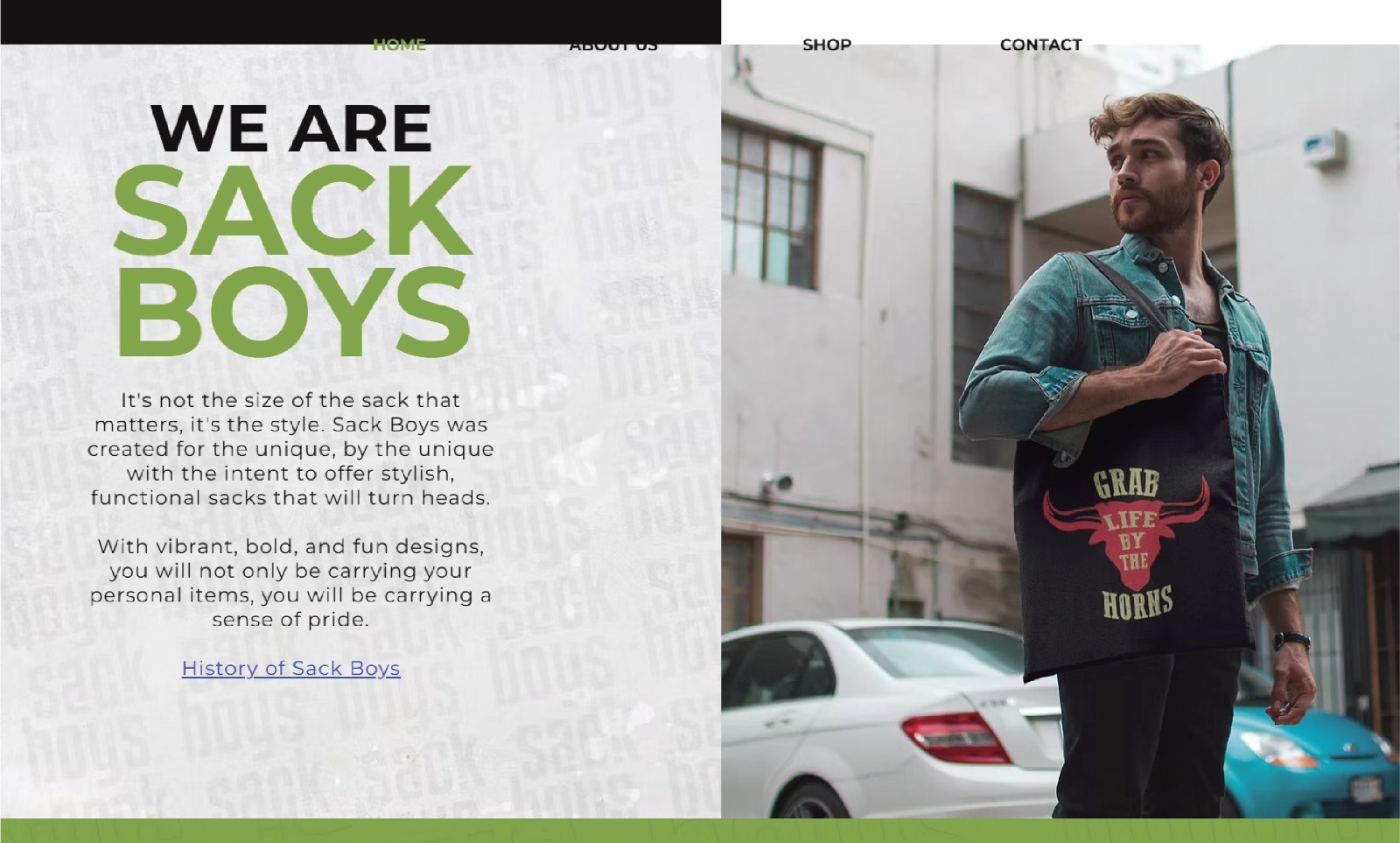 Turnkey Print-On-Demand eCommerce Brand – Sackboys.com | Printify Automated