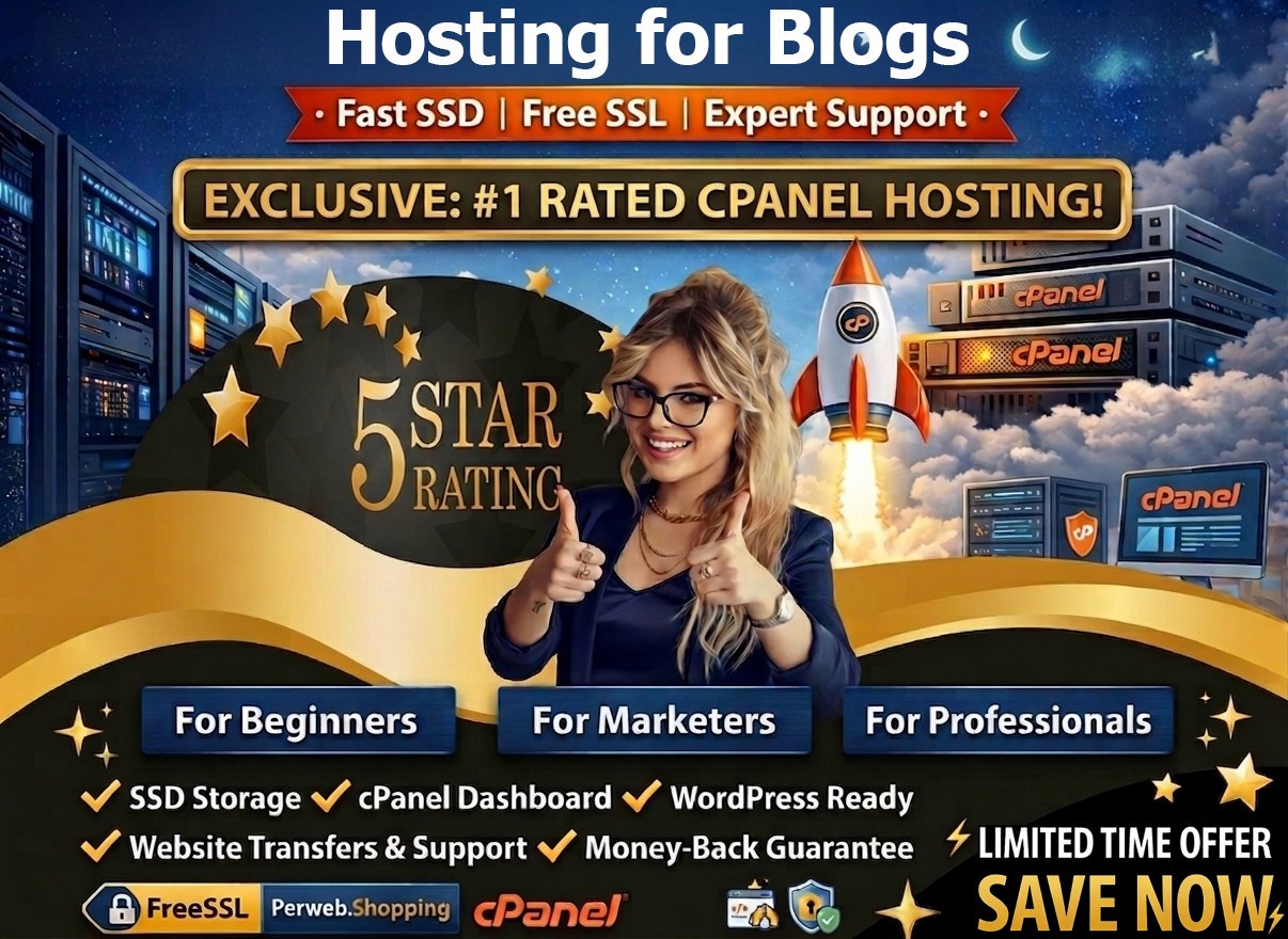 Hosting for Blogs – ✍️Unlimited SSD, Secure SSL, Emails- Super Speed | $14.99/Yr