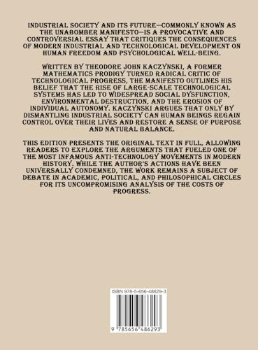 Industrial Society and Its Future: Unabomber Manifesto