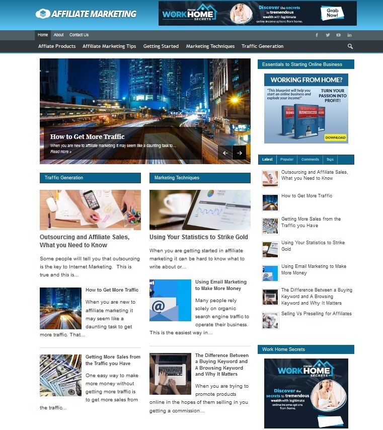 Money Making Affiliate Marketing Tips Website + Free Installation + Hosting