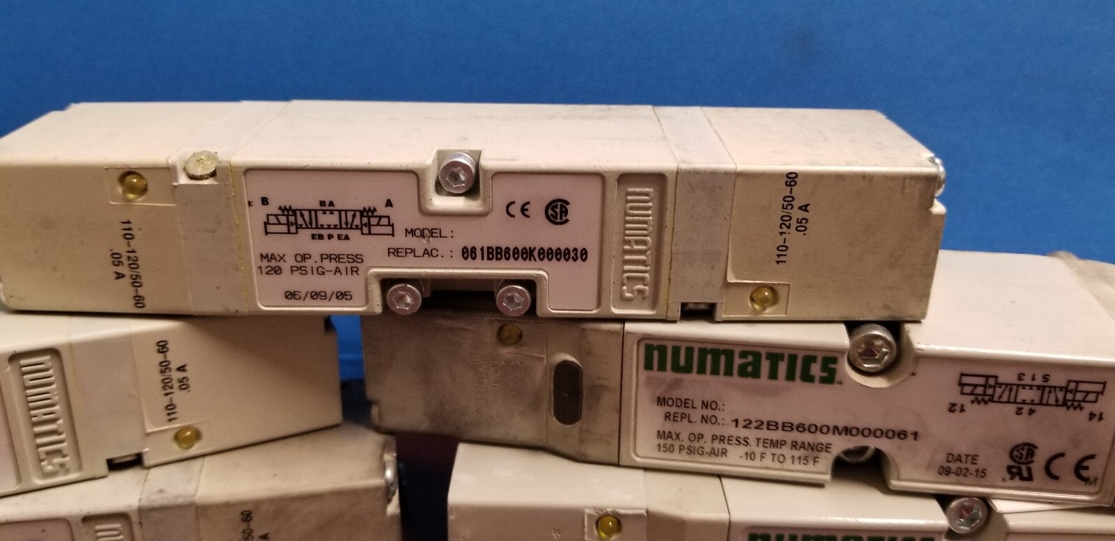 NUMATICS VALVES USED AND NEW