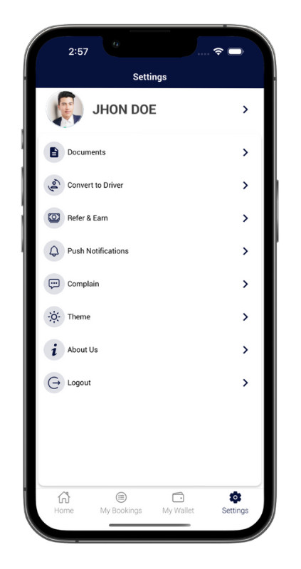 Exicore Taxi Mobile App | React Native Ride Booking Solution | Android & iOS