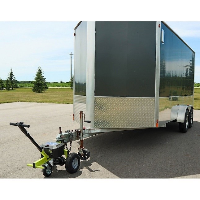 Tow Tuff TMD-35ETD8 Adjustable 3500 Lbs Capacity Electric Trailer Dolly Green