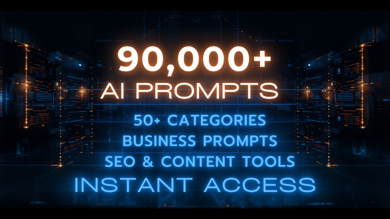 Ultimate 90K+ ChatGPT Prompt Bundle for AI Writing, Marketing, SEO & Business