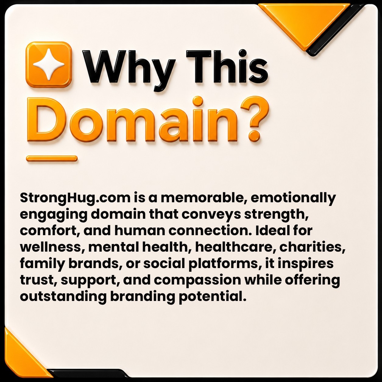 StrongHug .com BUSINESS DOMAIN NAME FOR SALE. Wellness, Health, Healthcare.