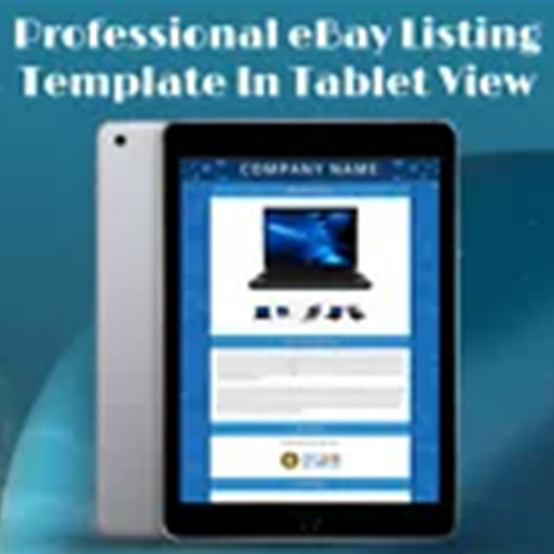 Mobile Responsive eBay Listing Template Auction Gallery Html Professional Design